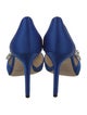 Jimmy Choo Satin Crystal Embellishments D'Orsay Pumps