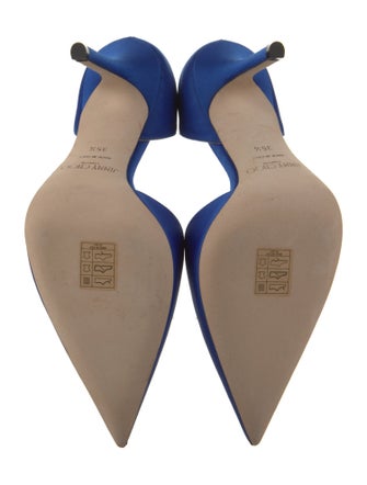 Jimmy Choo Satin Crystal Embellishments D'Orsay Pumps
