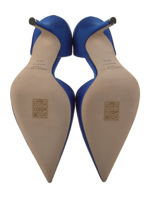 Jimmy Choo Satin Crystal Embellishments D'Orsay Pumps