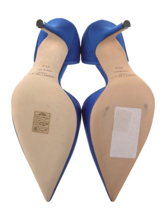 Jimmy Choo Satin Crystal Embellishments D'Orsay Pumps