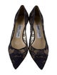 Jimmy Choo Mesh Lace Pattern Pumps