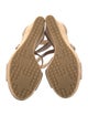 Jimmy Choo Leather Glitter Accents Espadrilles