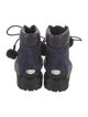 Jimmy Choo Suede Pom-Pom Embellishments Combat Boots