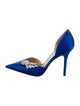 Jimmy Choo Satin Crystal Embellishments D'Orsay Pumps