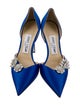 Jimmy Choo Satin Crystal Embellishments D'Orsay Pumps