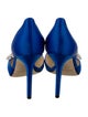 Jimmy Choo Satin Crystal Embellishments D'Orsay Pumps