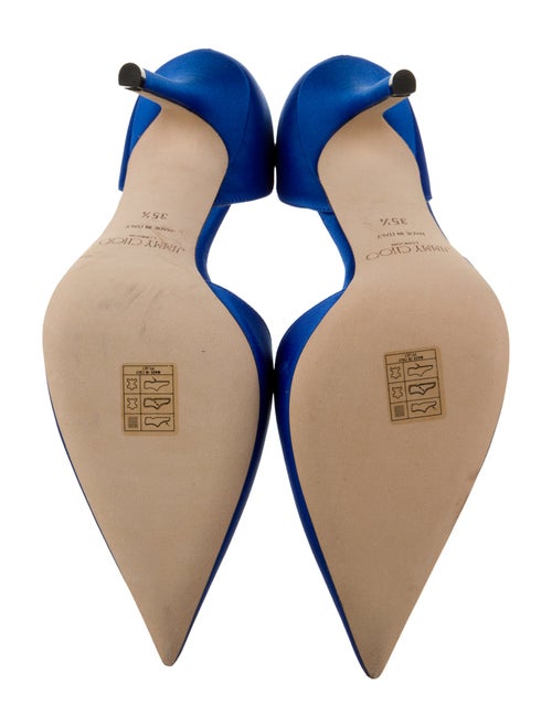 Jimmy Choo Satin Crystal Embellishments D'Orsay Pumps