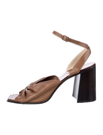 Jimmy Choo Leather Studded Accents Sandals