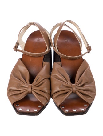 Jimmy Choo Leather Studded Accents Sandals