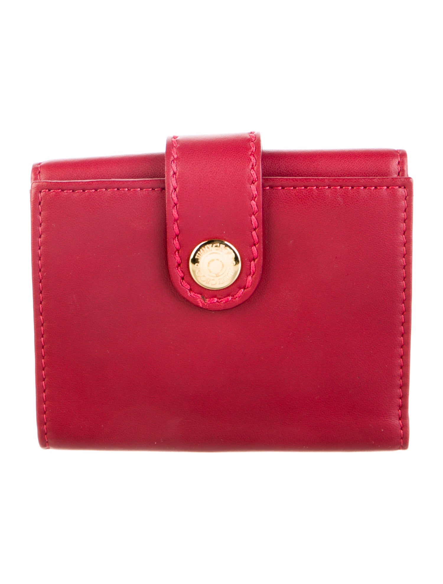 Jimmy Choo Leather Printed Compact Wallet