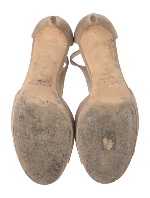 Jimmy Choo Suede T-Strap Sandals