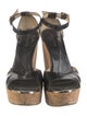 Jimmy Choo Patent Leather T-Strap Sandals
