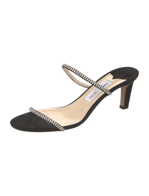 Jimmy Choo Crystal Embellishments Slides
