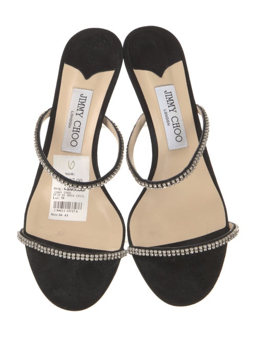 Jimmy Choo Crystal Embellishments Slides