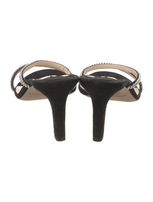 Jimmy Choo Crystal Embellishments Slides
