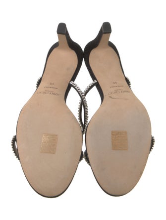Jimmy Choo Crystal Embellishments Slides