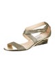 Jimmy Choo Mesh Glitter Accents Sandals