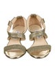 Jimmy Choo Mesh Glitter Accents Sandals
