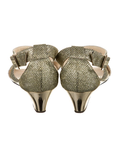 Jimmy Choo Mesh Glitter Accents Sandals