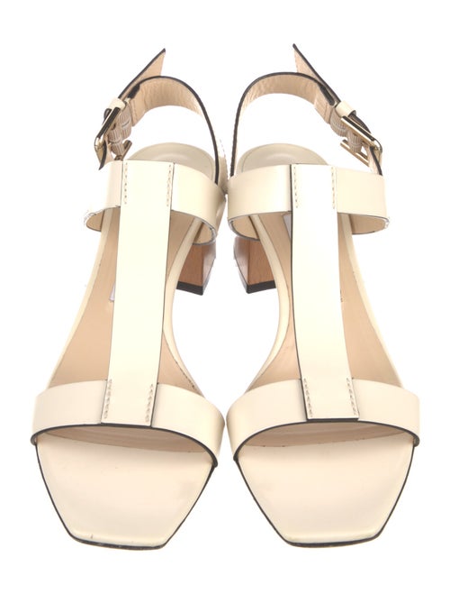 Jimmy Choo Leather T-Strap Sandals