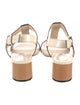 Jimmy Choo Leather T-Strap Sandals