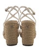 Jimmy Choo Snakeskin Animal Print Espadrilles