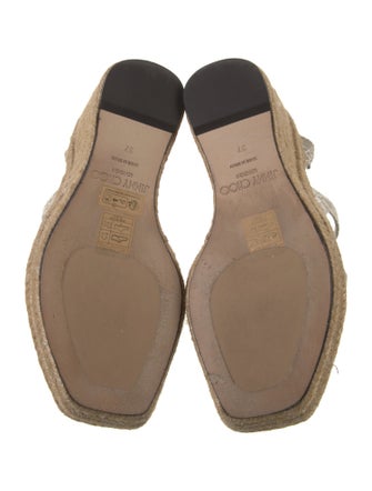 Jimmy Choo Snakeskin Animal Print Espadrilles