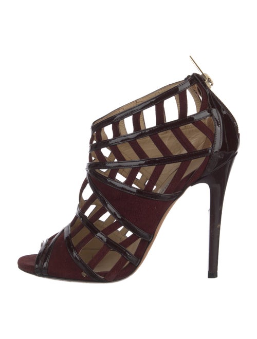 Jimmy Choo Suede Cutout Accent Pumps