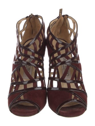 Jimmy Choo Suede Cutout Accent Pumps