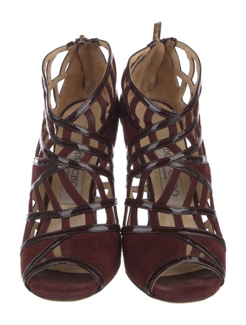 Jimmy Choo Suede Cutout Accent Pumps