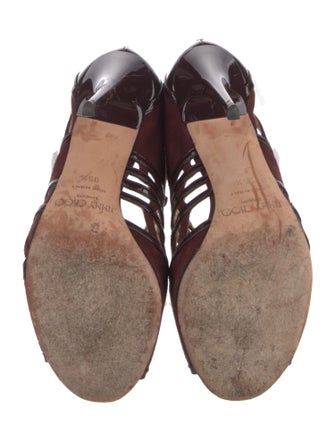 Jimmy Choo Suede Cutout Accent Pumps