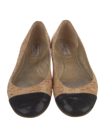 Jimmy Choo Colorblock Pattern Ballet Flats