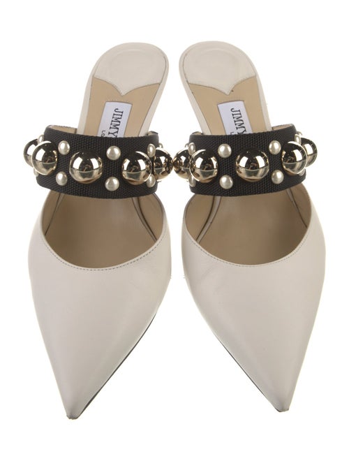 Jimmy Choo Suede Colorblock Pattern Mules