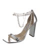 Jimmy Choo Leather Chain-Link Accents Pumps