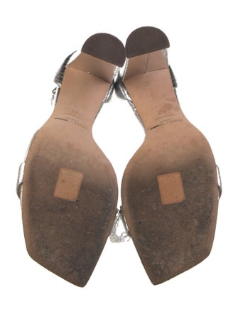 Jimmy Choo Leather Chain-Link Accents Pumps