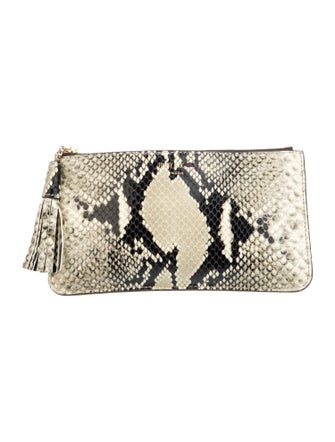 Jimmy Choo Embossed Leather Clutch