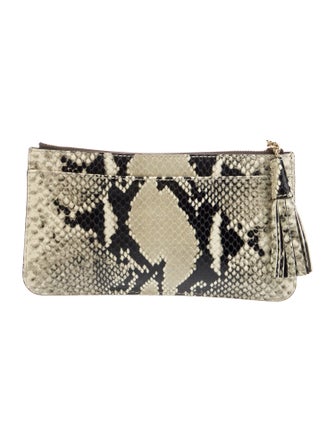 Jimmy Choo Embossed Leather Clutch