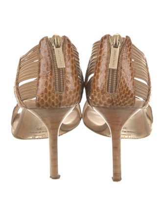 Jimmy Choo Snakeskin Animal Print Sandals