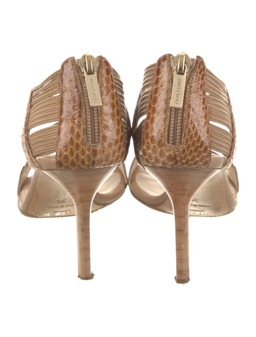 Jimmy Choo Snakeskin Animal Print Sandals