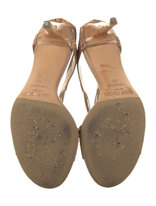 Jimmy Choo Snakeskin Animal Print Sandals