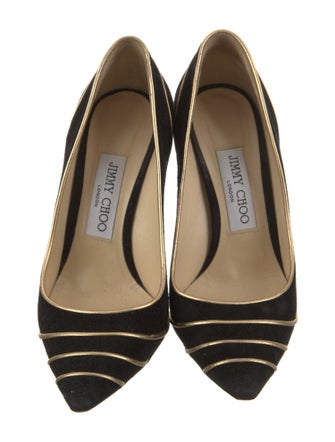 Jimmy Choo Suede Colorblock Pattern Pumps