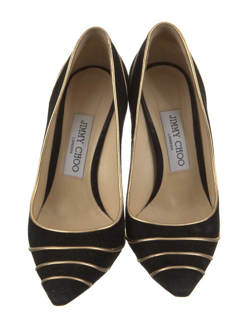 Jimmy Choo Suede Colorblock Pattern Pumps