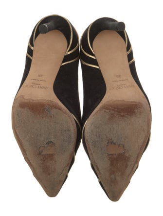 Jimmy Choo Suede Colorblock Pattern Pumps