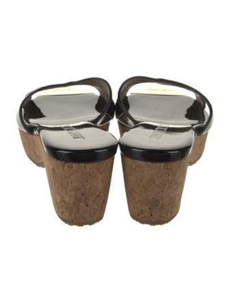 Jimmy Choo Patent Leather Slides