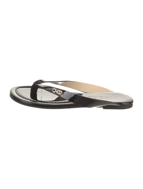 Jimmy Choo Patent Leather Flip Flops