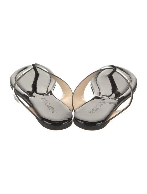 Jimmy Choo Patent Leather Flip Flops
