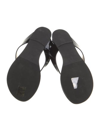 Jimmy Choo Patent Leather Flip Flops