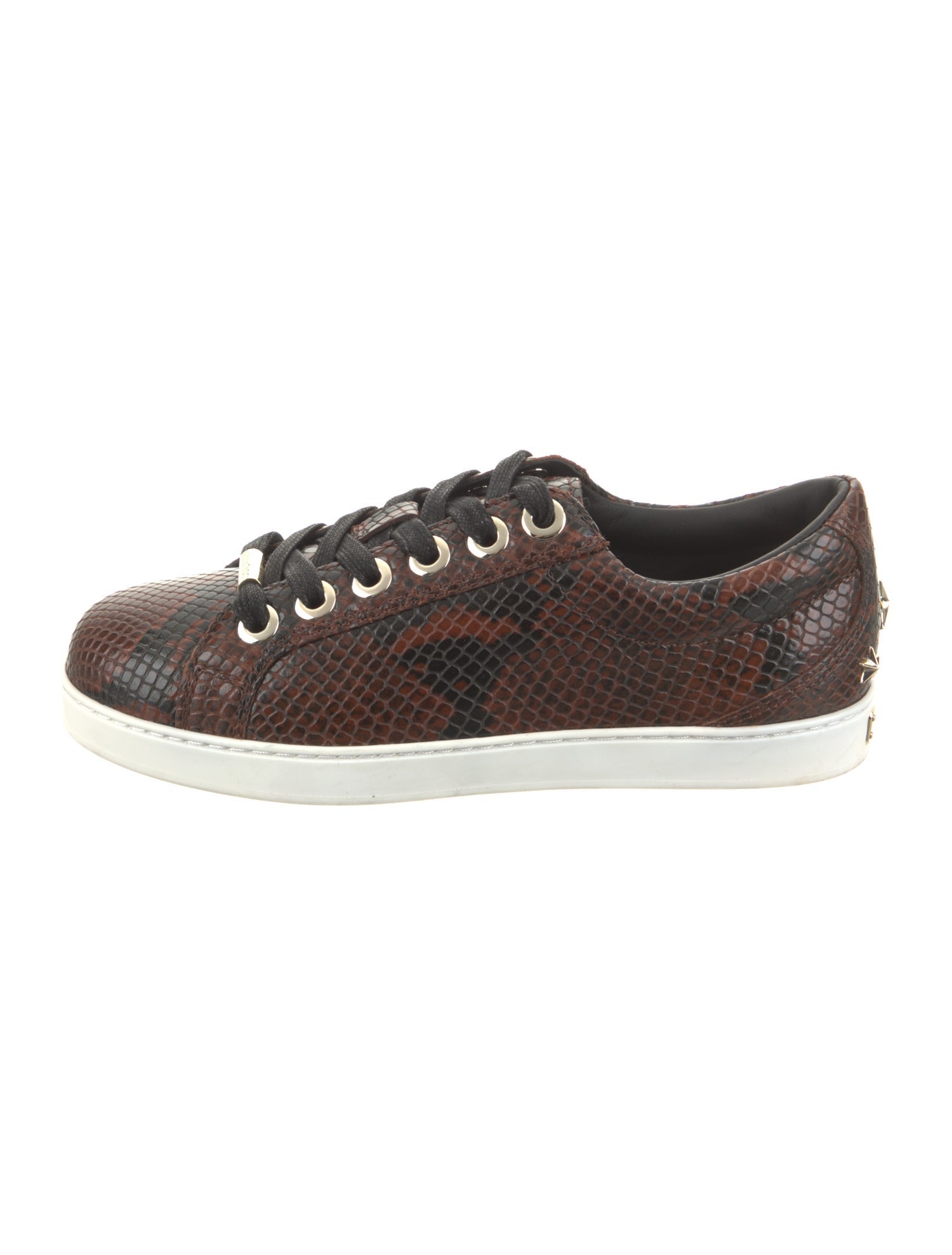 Jimmy Choo Leather Printed Sneakers