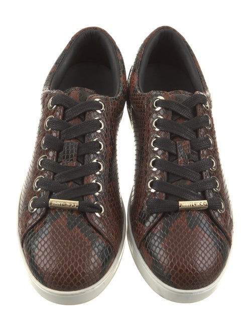 Jimmy Choo Leather Printed Sneakers