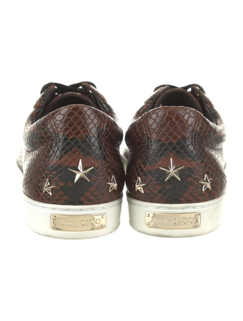 Jimmy Choo Leather Printed Sneakers